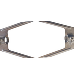 2 x BBQ Rotisserie Stainless Steel Spit Hooks / Forks for Traditional Cyprus Style Charcoal BBQ Skewers Foukou