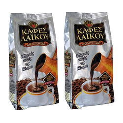 Laikou Coffee Traditional Laiko SILVER Cyprus Greece 200g x 2 Packs