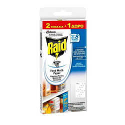 Raid Food Moth Paper Adhesive Moth Trap Odorless - 1 Pack of 3 Traps