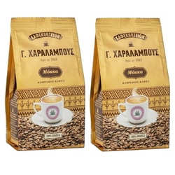 Charalambous Ground Coffee Traditional Greek Cyprus GOLD Mocca 200g x 2 Packs