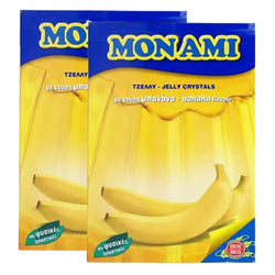 MONAMI Jelly Crystals with Banana Flavour 2 Pack of 2 Sachet 75g - Total 300g