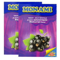 MONAMI Jelly Crystals with Blackcurrant Flavour 2 Pack of 2 Sachet 75g - Total 300g