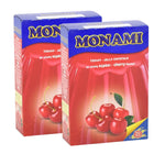 MONAMI Jelly Crystals with Cherry Flavour 2 Pack of 2 Sachet 75g - Total 300g