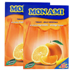 MONAMI Jelly Crystals with Orange Flavour 2 Pack of 2 Sachet 75g - Total 300g