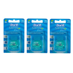 Oral-B Satin Floss Mint Dental Floss - Pack of 3
