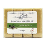 1 X Savon De Marseille La Cigale Green Pure Olive Oil Soap - Pack of 4 x 100g -